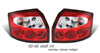 2002-2005 Audi A4 Red/Clear Euro Tail Lights