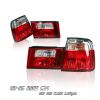 Bmw 5 Series 1989-1994  Red / Clear Euro Tail Lights