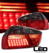 Bmw 3 Series 2005-2007 4dr Red/Smoke Led Tail Lights