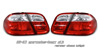 Mercedes Benz CLK 1998-2003 Red/Clear Euro Tail lights