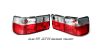 Volkswagen Jetta 1993-1998  Red / Clear Euro Tail Lights