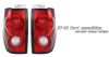 Ford Expedition 1997-2002  Red / Clear Euro Tail Lights