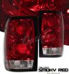 Ford Ranger 1993-2000  Red / Smoke Euro Tail Lights