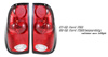 Ford F150 1997-2003 Red/Clear Tail Lights