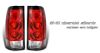 Gmc Sierra 1999-2002  Red / Clear Euro Tail Lights
