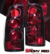 Chevrolet Full Size Pickup 1988-1998  Red / Smoke Euro Tail Lights