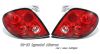 Hyundai Tiburon 2000-2002  Red / Clear Euro Tail Lights