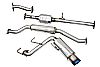 Mitsubishi Lancer 2008-2011  2.4l Non Turbo - Injen Stainless Steel 60mm Cat-Back Exhaust System W/ 4 1/2" Titanium Tip