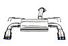 Mitsubishi Lancer 2008-2009 Evo X 2.0l - Injen Stainless Steel 76mm Axle-Back Exhaust System W/ 4 1/2" Titanium Tips