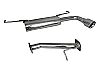 Scion TC 2005-2010   - Injen Stainless Steel 60mm Axle-Back Exhaust System W/ Resonated Tip With Rolled Lip