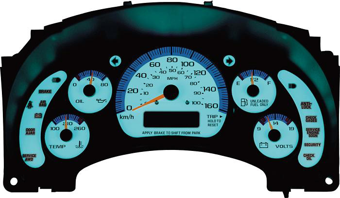 Toyota Celica Gts 00 01 Speed Glo Gauges By Apc Sgd 20641