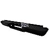 Chevrolet Full Size Pickup 1988-2000 C10 Fleet Side - Black Rear Step Bumper W/O Impact Strip 