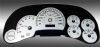 Gmc Sierra 2003-2005  Silver / Blue Night Performance Dash Gauges