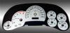 Gmc Sierra 2003-2005 Hd Silver / Blue Night Performance Dash Gauges