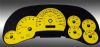 Hummer H2 2003-2005  Yellow / Blue Night Performance Dash Gauges