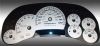 Hummer H2 2006-2007  Silver / Blue Night Performance Dash Gauges