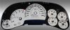 Chevrolet Silverado 2006-2007 Hd Classic Silver / Blue Night Performance Dash Gauges