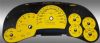 Chevrolet Silverado 2006-2007 Hd Classic Yellow / Blue Night Performance Dash Gauges