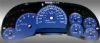 Chevrolet Silverado 2006-2007 Hd Classic Blue / Blue Night Performance Dash Gauges