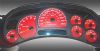 Cadillac Escalade 2006-2007  Red / Blue Night Performance Dash Gauges