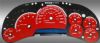 Gmc Sierra 2006-2007 Hd Classic Red / Blue Night Performance Dash Gauges