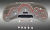 Chevrolet Tahoe 2003-2005  120 Mph Trans Temp Stainless Steel Gauge Face With Red Numbers