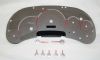 Chevrolet Silverado 2003-2005 Hd Diesel Stainless Steel Gauge Face With Red Numbers