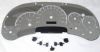 Hummer H2 2003-2005  120 Mph Trans Temp Stainless Steel Gauge Face With White Numbers