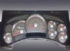 Hummer H2 2006-2007  120 Mph Trans Temp Stainless Steel Gauge Face With Red Numbers
