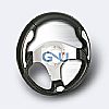 Momo Net Style Steering Wheel - (silver)