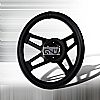 Type X  4 Spoke 350mm Steering Wheel - (black)