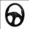 Type 2 320mm Steering Wheel - (black W/ Blue STItch)
