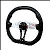 Technic 350mm Steering Wheel - (black W/ Blue STItch)