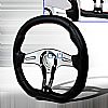 Technic 350mm Steering Wheel - (black W/ Red STItch)
