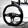 Technic 350mm Steering Wheel - (black W/ Red STItch)