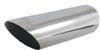 Ractive Muffler Tip -  2.25" In / 2.5" Out / 8" O.Length / Round Slant Cut Muffler Tip