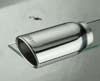 Ractive Muffler Tip -  2.5" In / 3.75" W X 2.5" H Out / 7.75" O.Length / Wide Oval Single Wall Slant Cut Muffler Tip