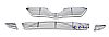 Toyota Corolla  2009-2010 Polished Main Upper + Lower Bumper Perimeter Grille