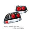 Honda del Sol 1993-1997- Black Euro Tail lights