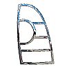 Toyota Tacoma  2005-2011 Chrome Tail Light Trim Bezels