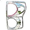 Toyota Tundra  2007-2009 Chrome Tail Light Trim Bezels