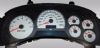 Gmc Envoy 2002-2005  Silver / Blue Night Performance Dash Gauges