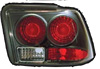 Ford Mustang 1999-2004 Black Housing Euro Tail Lights