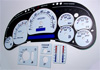 1995-1998 GMC Full Size Pickup White Face Gauges