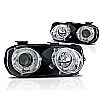 Acura Integra 1994-1997 Chrome/Clear Halo Projector Headlights