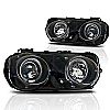 Acura Integra 1994-1997 Black/Clear Halo Projector Headlights