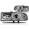 Chevrolet S10 Pickup 1998-2004 Chrome/Clear Halo Projector Headlights