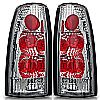 Gmc Full Size Pickup  1988-1998 Chrome/Clear Euro Tail Lights