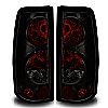 Gmc Sierra  1999-2002 Black/Smoke Euro Tail Lights