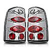 Chevrolet Tahoe  2000-2006 Chrome/Clear Euro Tail Lights